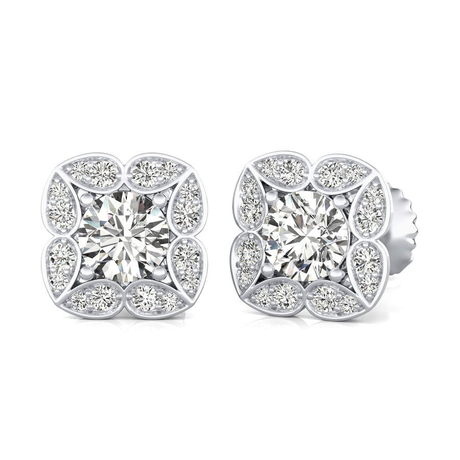 Halo Stud Earrings - Jewelry Exchange Center