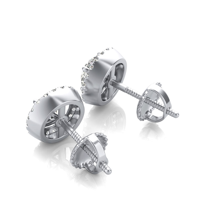 Halo Stud Earrings - Jewelry Exchange Center