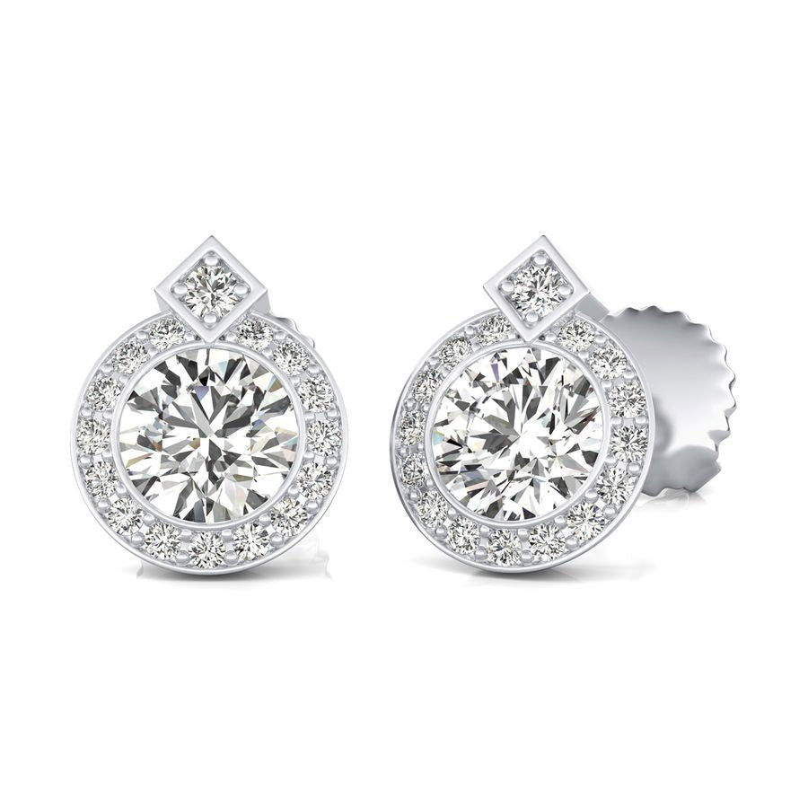 Halo Stud Earrings - Jewelry Exchange Center