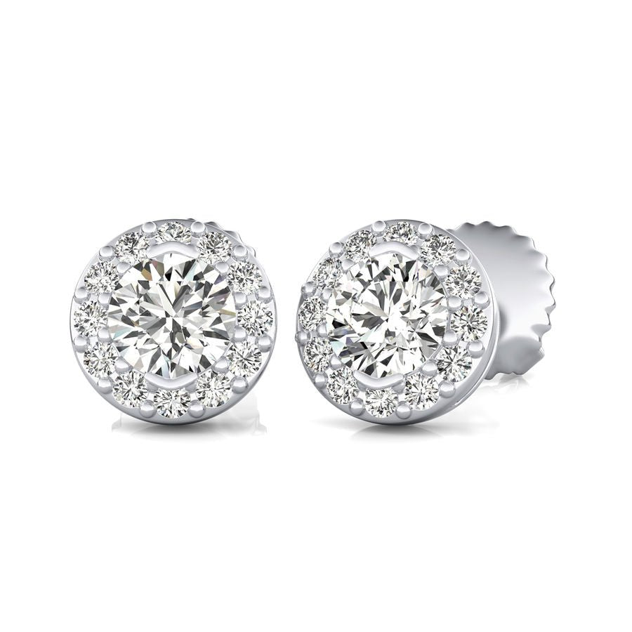 Halo Stud Earrings - Jewelry Exchange Center