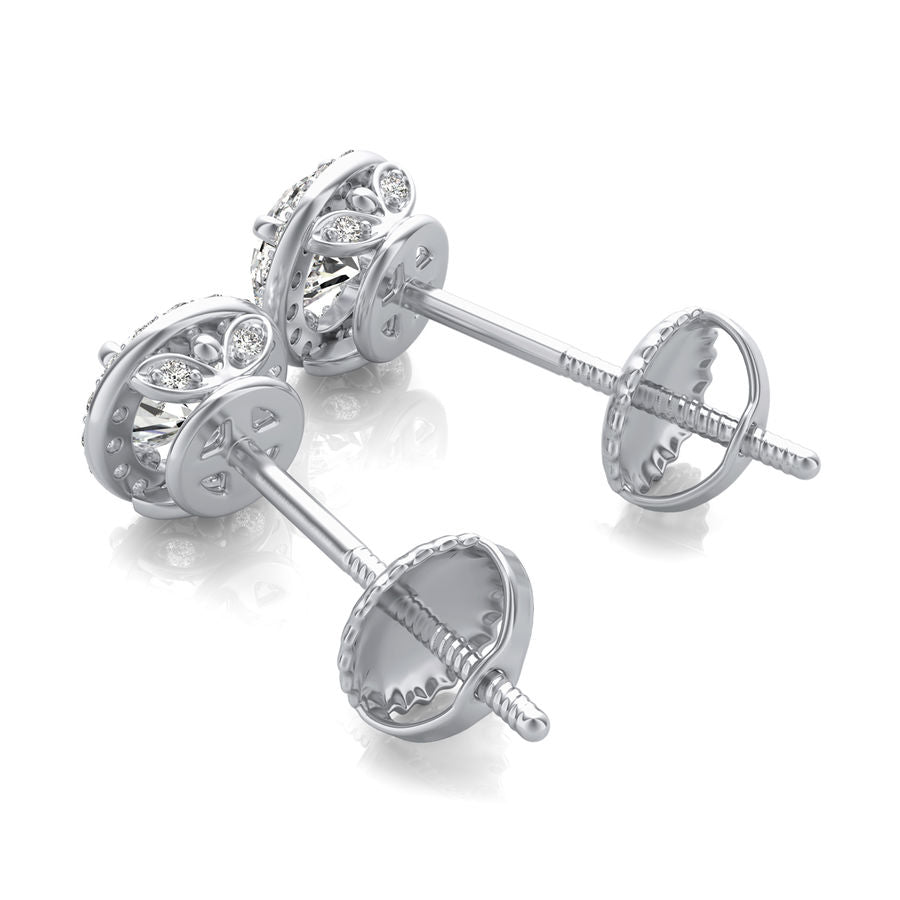 Halo Stud Earrings - Jewelry Exchange Center