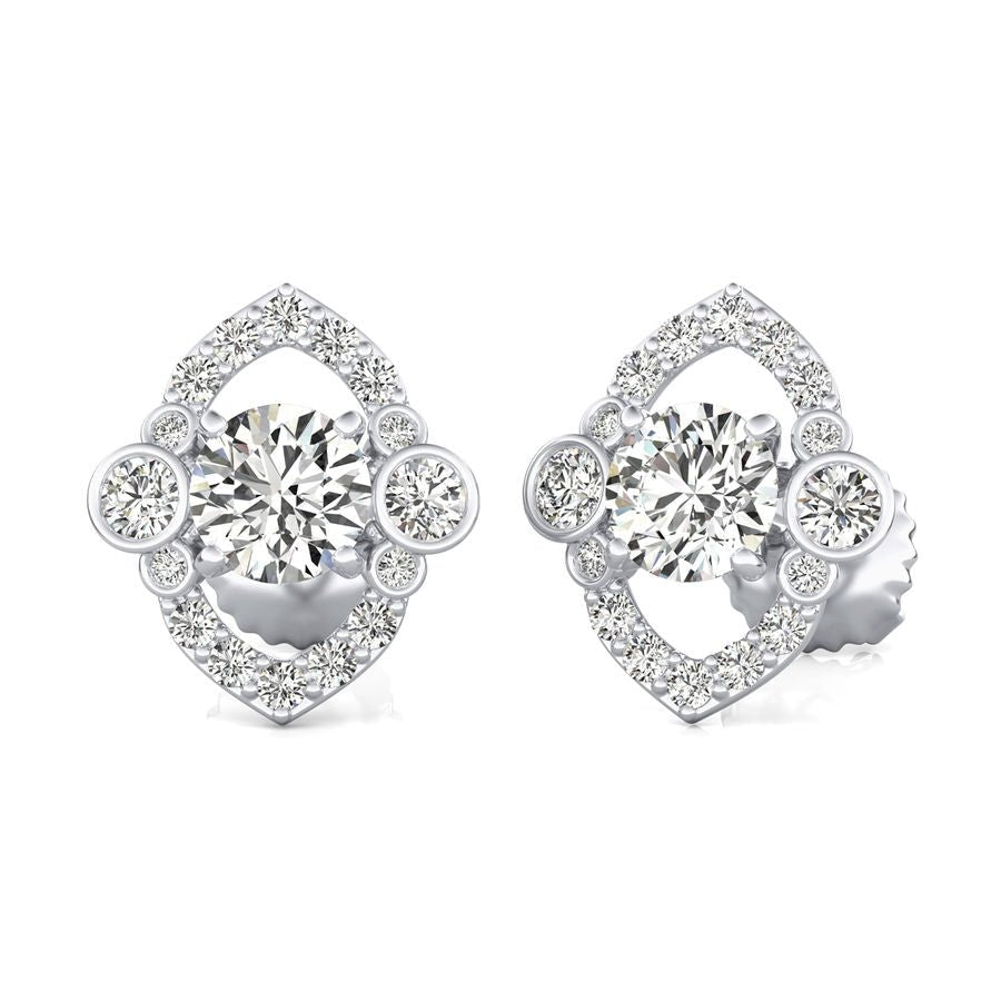 Halo Stud Earrings - Jewelry Exchange Center