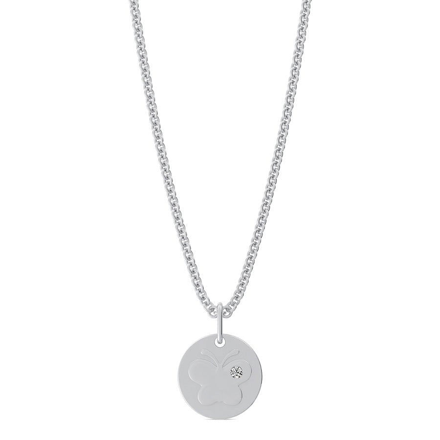 Butterfly Coin Pendant - Jewelry Exchange Center