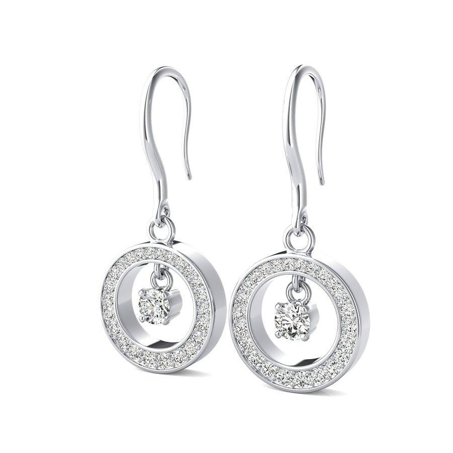 Open Circle Dangling Earrings - Jewelry Exchange Center