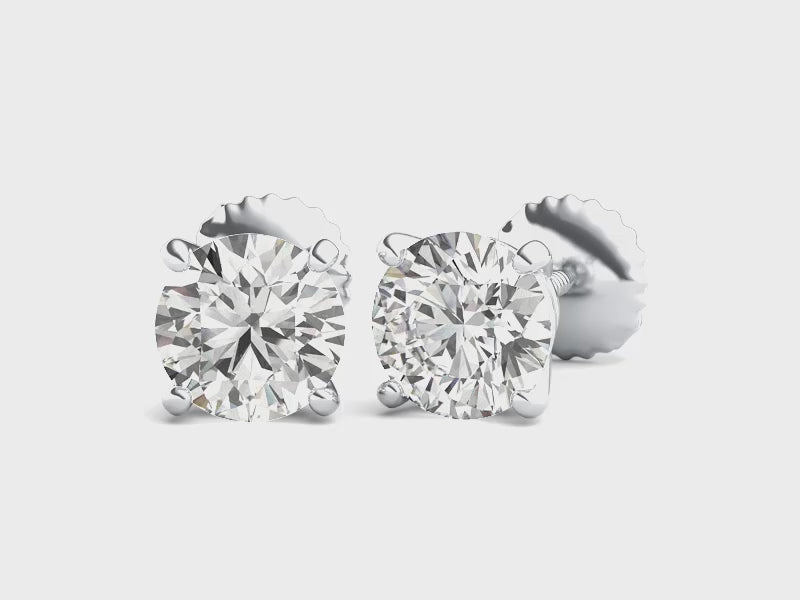 1.00 ctw. Diamond Stud Earrings in White Gold