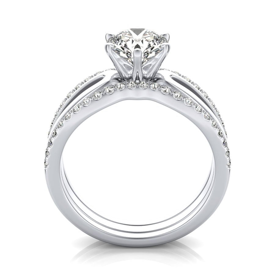 Solitaire Engagement Ring With Matching Band - Jewelry Exchange Center