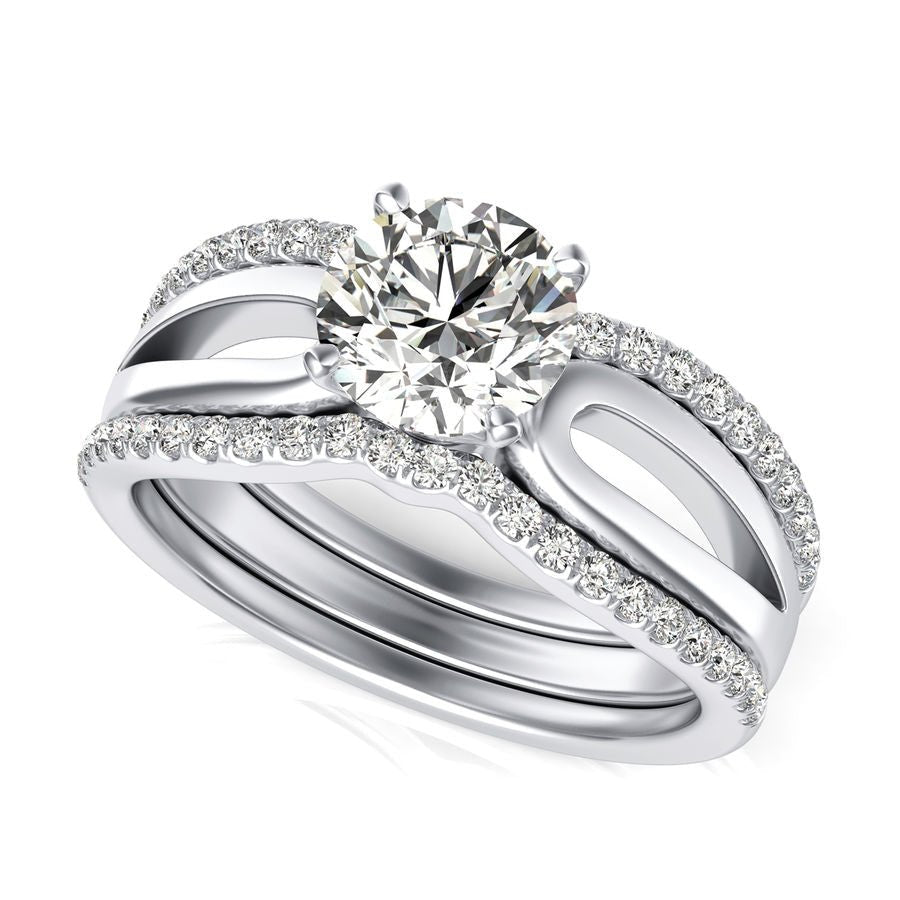 Solitaire Engagement Ring With Matching Band - Jewelry Exchange Center