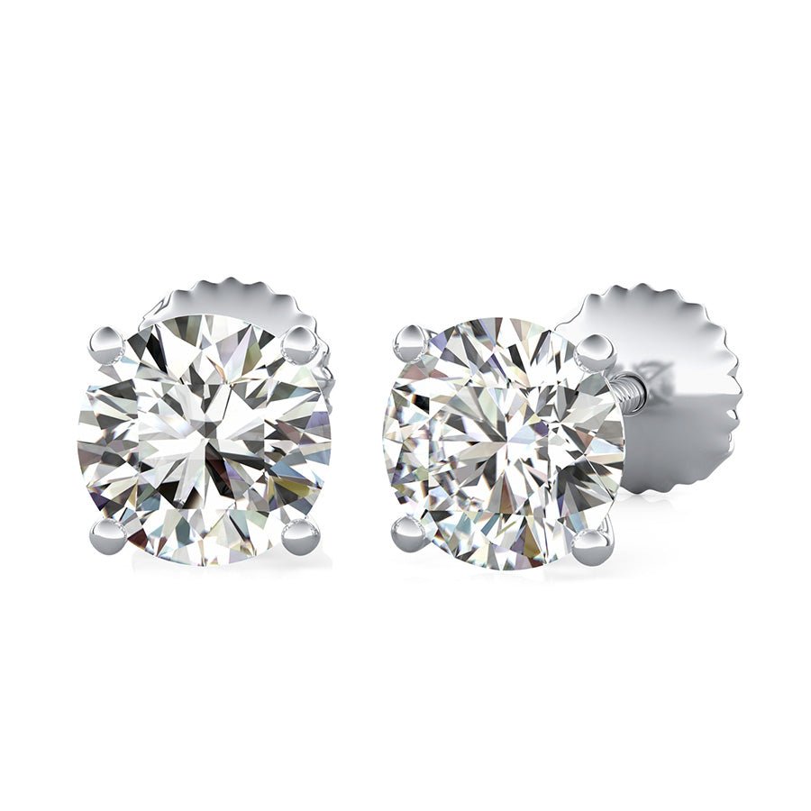 Solitaire Stud Earrings - Jewelry Exchange Center