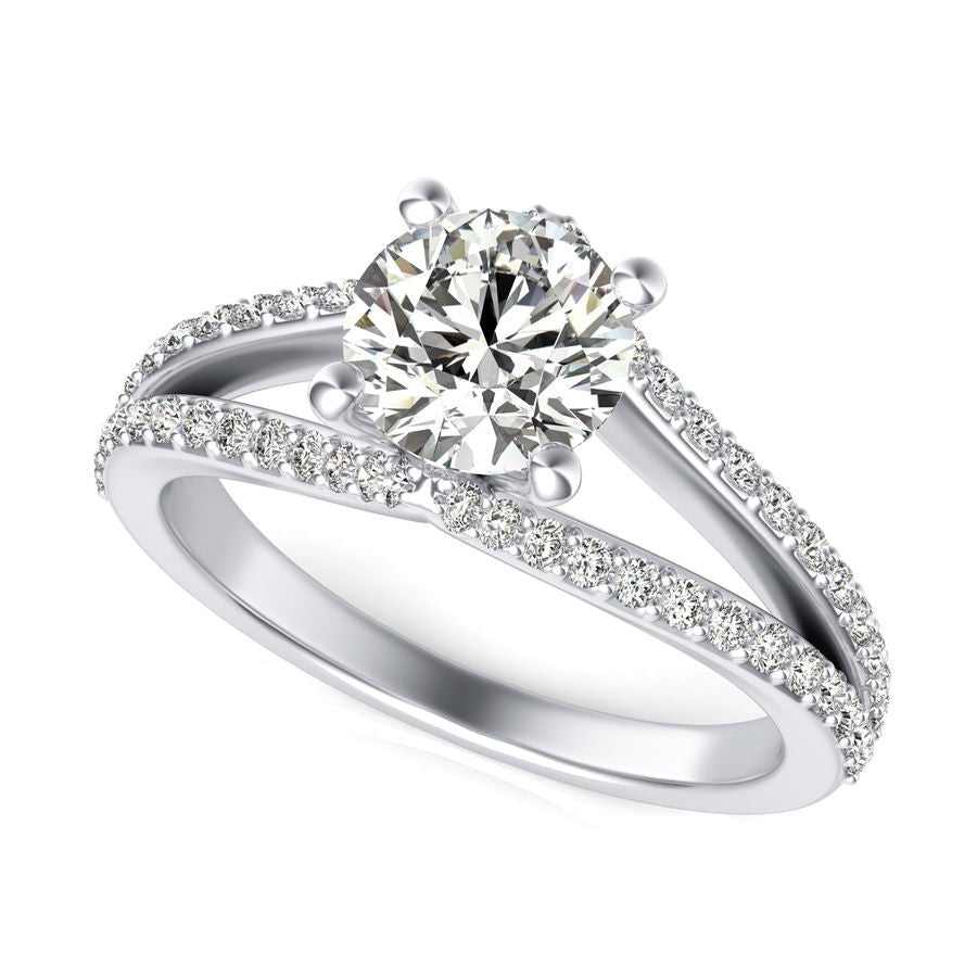Split Shank Engagement Ring - Jewelry Exchange Center