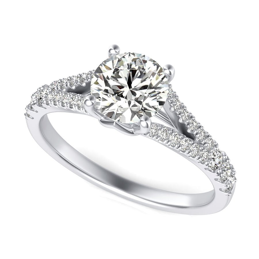 Split Shank Engagement Ring - Jewelry Exchange Center