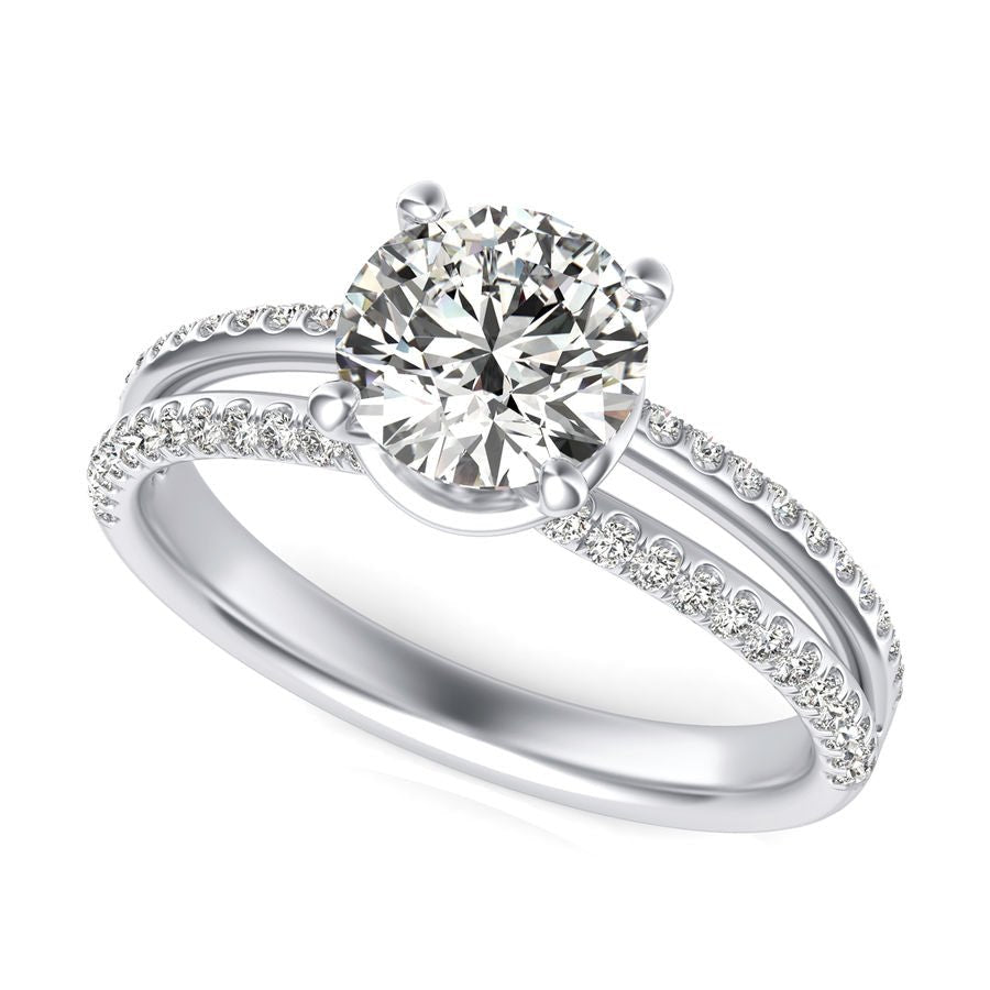 Split Shank Engagement Ring - Jewelry Exchange Center