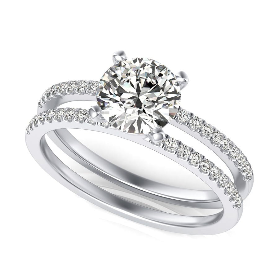 Split Shank Engagement Ring - Jewelry Exchange Center