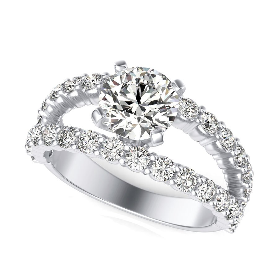 Split Shank Engagement Ring - Jewelry Exchange Center