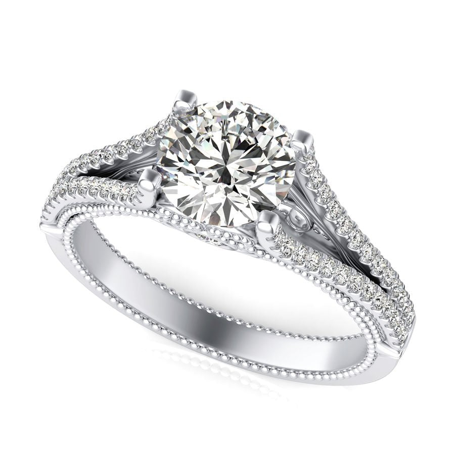 Split Shank Engagement Ring - Jewelry Exchange Center
