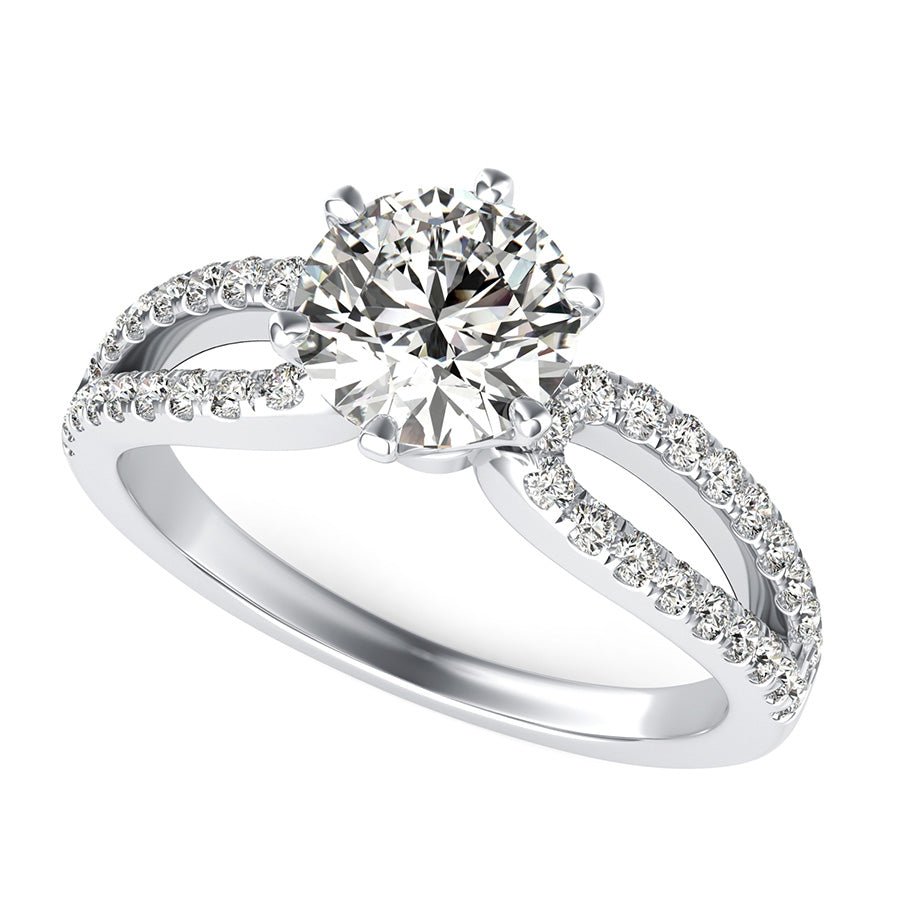 Victoria Royal Infinity Split Engagement Ring - Jewelry Exchange Center